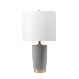 Gray 24-inch Glazed Ceramic Vase Table Lamp swatch