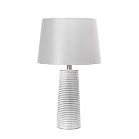 Ivory 23-inch Textured Ceramic Column Table Lamp swatch