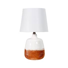 White 18-inch Ombre Ceramic Table Lamp swatch