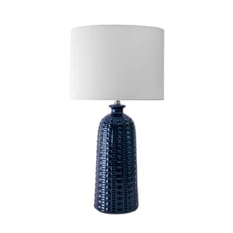 Navy 30-inch Polona Ceramic Table Lamp swatch