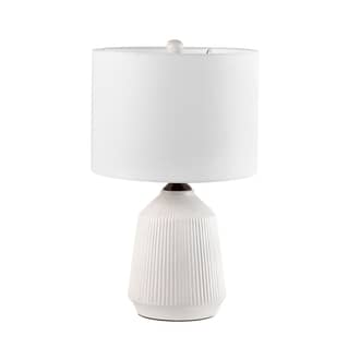 Cream 24-inch Bridget Ceramic Table Lamp swatch