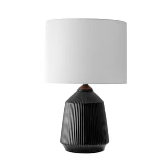 Black 24-inch Bridget Ceramic Table Lamp swatch