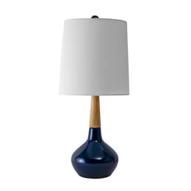 Navy 25-inch Kayla Ogee Ceramic Vase Table Lamp swatch