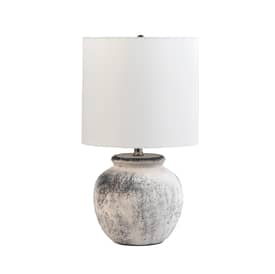 Gray 22-inch Textured Ceramic Timeworn Urn Table Lamp swatch