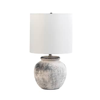 Grey 22-inch Textured Ceramic Timeworn Urn Table Lamp swatch
