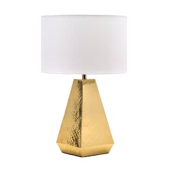 Brass 24-inch Recessed Iron Prism Table Lamp swatch