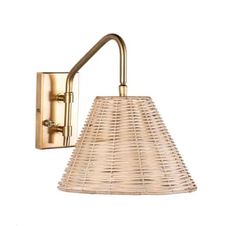 13-inch Swinging Rattan Wall Sconce primary image