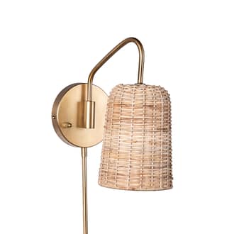 16-inch Rattan Plug-In Wall Sconce primary image