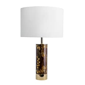 Brown 23-inch Ivied Wood Column Table Lamp swatch