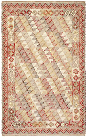 Brown 10' x 14' Alford Handwoven Wool Rug swatch