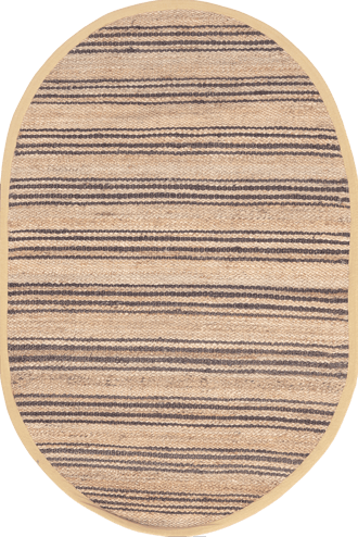 5' x 8' Sycamore Striped Jute Rug primary image