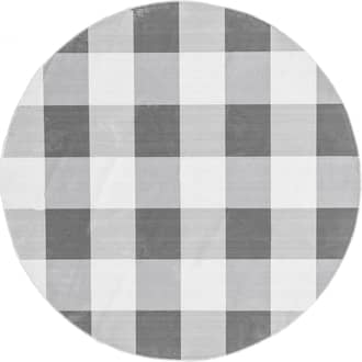 8' Alanna Buffalo Plaid Washable Rug primary image