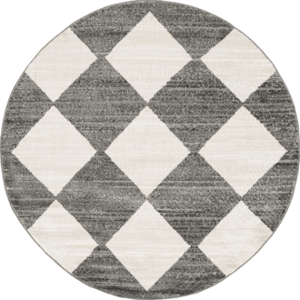 5' Kayla Checkerboard Tiled Rug primary image