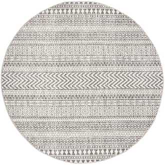 6' Geometric Banded Rug primary image