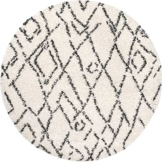 4' Moroccan Diamond Tassel Rug primary image