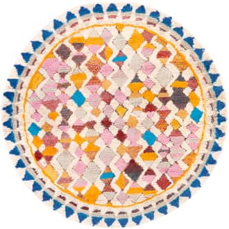 6' Vibrant Moroccan Diamond Shag Rug primary image