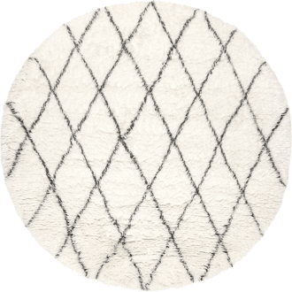 6' Wool Moroccan Shag Rug primary image