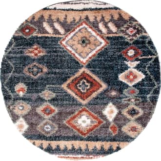 4' Moroccan Diamond Shag With Tassels Rug primary image