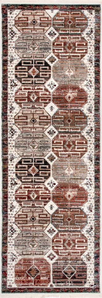 2' 8" x 8' Oriental Emblematic Fringed Rug primary image