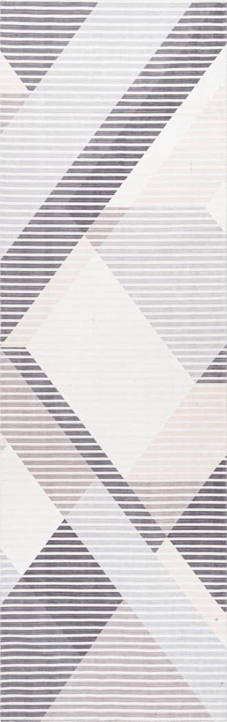 Effie Washable Pinstriped Rug primary image