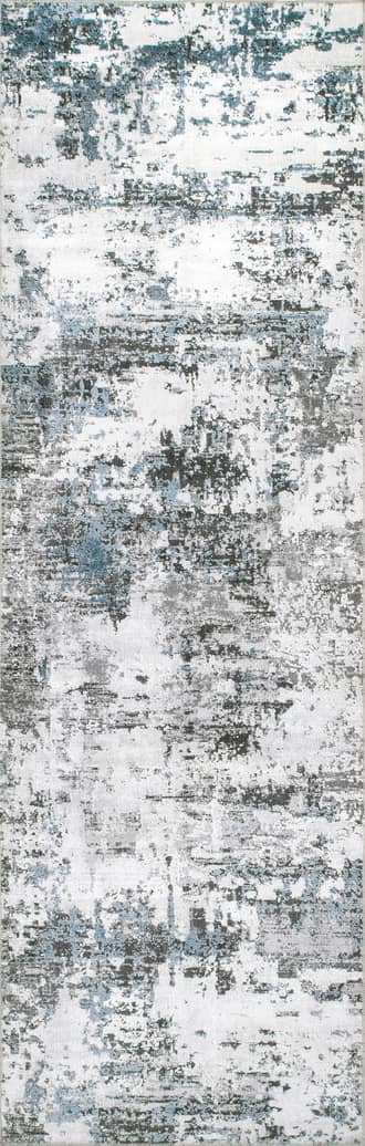 2' 6" x 10' Faded Abstract Washable Rug primary image