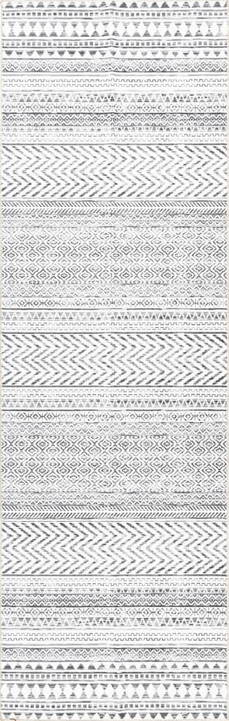 2' 6" x 10' Tribal Banded Washable Rug primary image