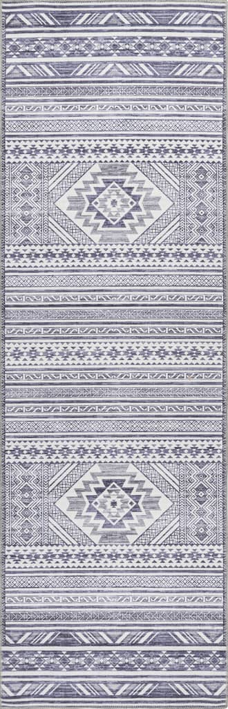2' 6" x 8' Vicky Banded Washable Rug primary image