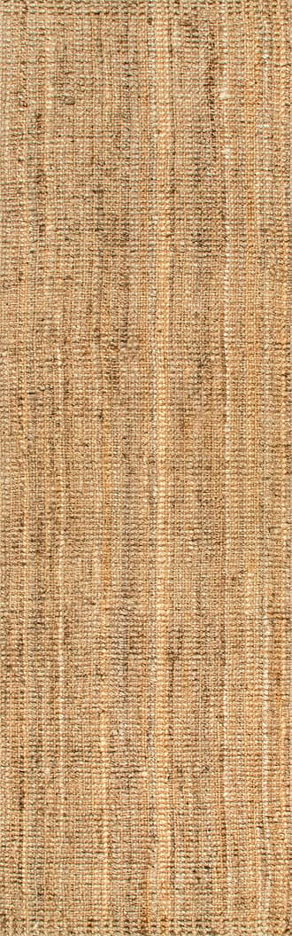 2' 6" x 8' Handwoven Jute Ribbed Solid Rug primary image
