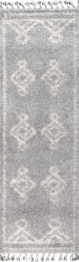 2' 6" x 10' Moroccan Diamond Drop Tassel Rug primary image