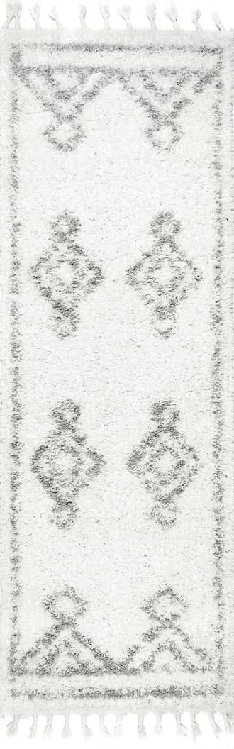 2' 6" x 10' Moroccan Diamond Drop Tassel Rug primary image