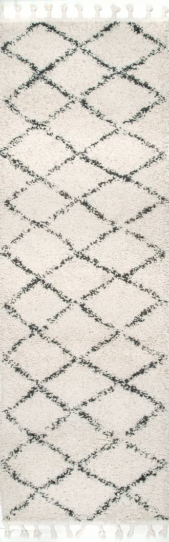 2' 6" x 6' Moroccan Lattice Tassel Rug primary image