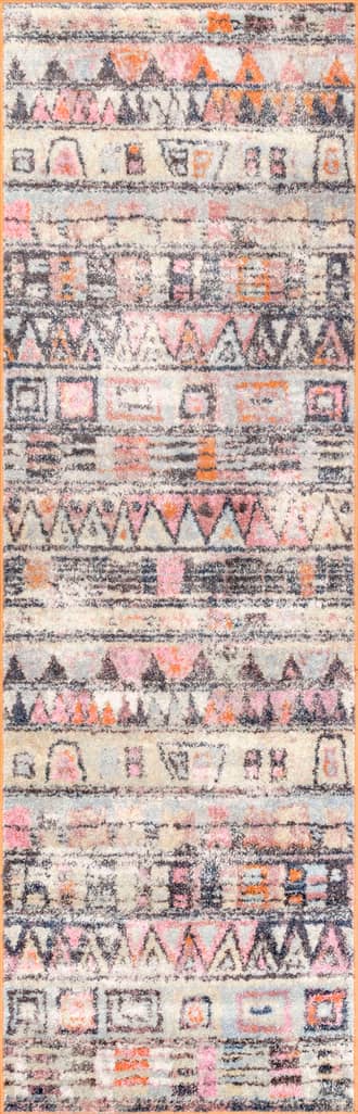 2' 8" x 8' Fading Banded Tribal Rug primary image