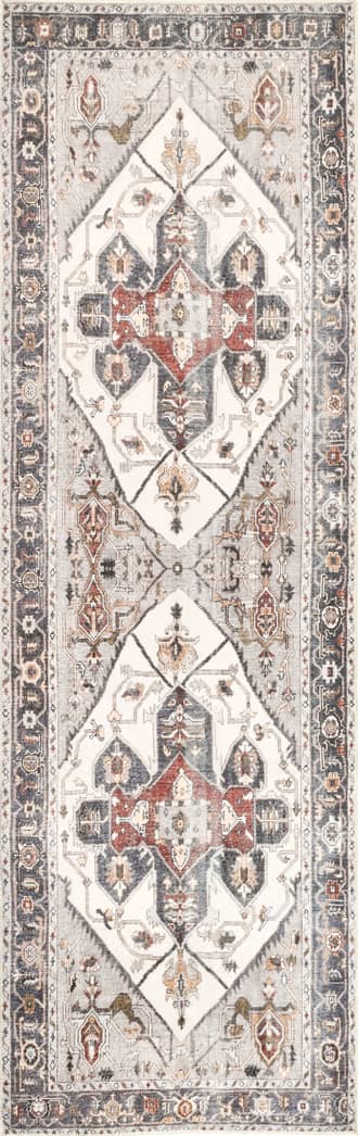 2' 6" x 8' Crystalline Medallion Washable Rug primary image