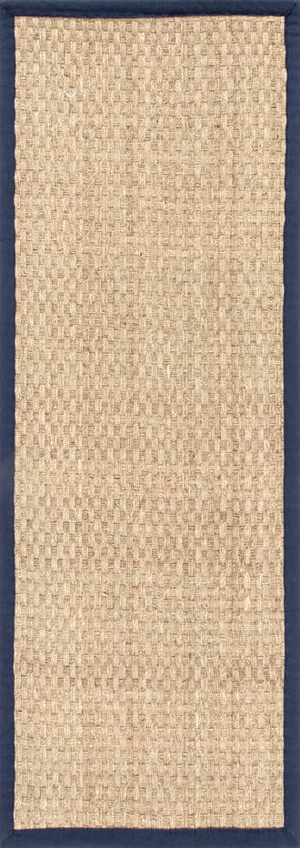2' 6" x 6' Checker Weave Seagrass Rug primary image