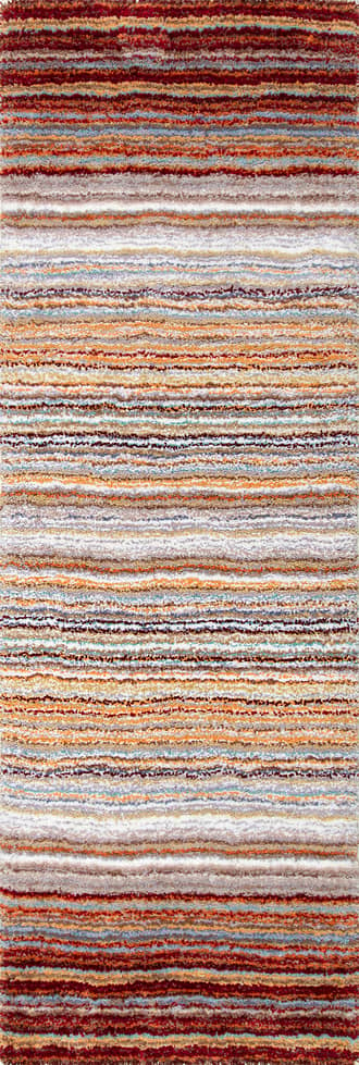 Striped Shaggy Rug primary image