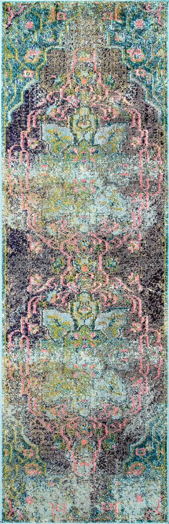2' 6" x 8' Tinted Floral Medallion Rug primary image