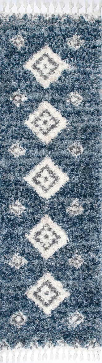 2' 6" x 10' Diamond Totem Shag With Tassels Rug primary image
