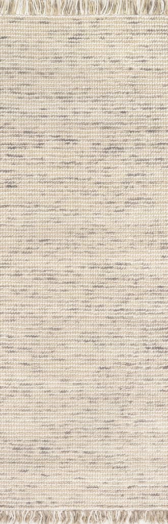 2' 6" x 6' Felted Wool Tasseled Rug primary image