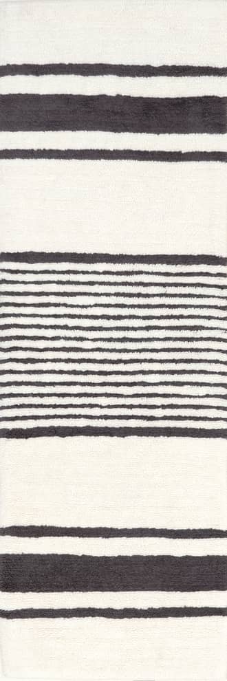 2' 6" x 8' Moonglade Washable Striped Rug primary image