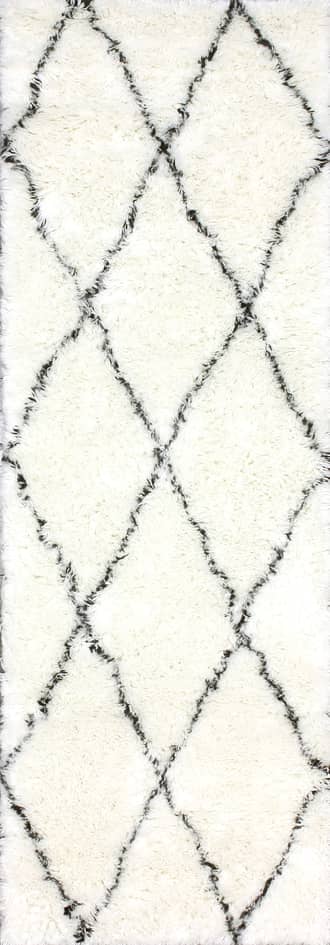2' 6" x 12' Wool Moroccan Shag Rug primary image