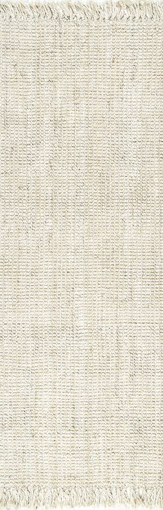 2' 6" x 8' Chunky Jute Tasseled Rug primary image