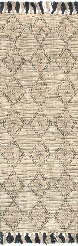 2' x 6' High-Low Harlequin with Tassels Rug primary image
