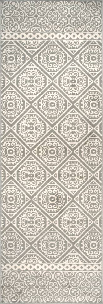 2' 6" x 12' Floral Tiles Rug primary image