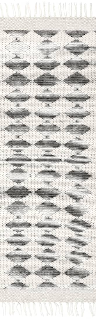 2' x 8' Fractal Diamond Wool Rug primary image