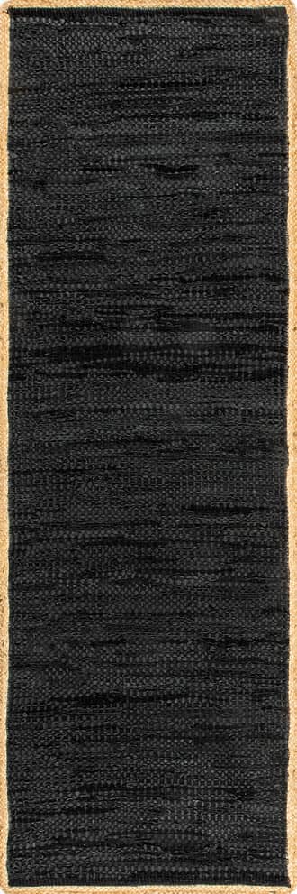 2' x 6' Solid Leather Flatweave Rug primary image