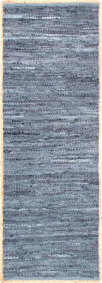 2' x 6' Solid Leather Flatweave Rug primary image