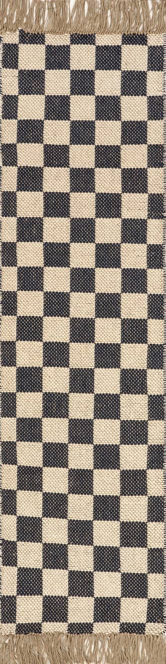 2' x 8' Mazie Checkered Jute Rug primary image