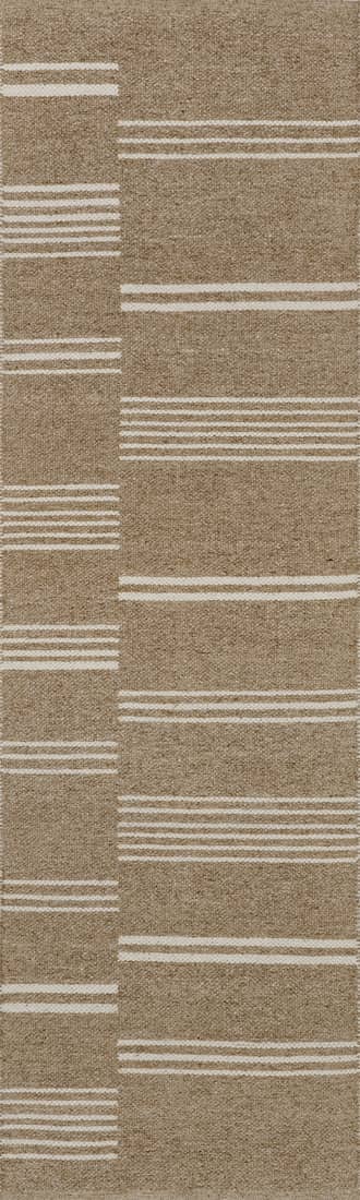 2' 6" x 8' Birchwood Reversible Striped Wool Rug primary image