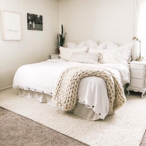 Off White Braided Area Rug