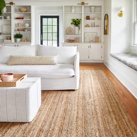 Rugs Jute Multiple Sizes & Color Natural Hand Woven Braided Home Decor Area Rugs 